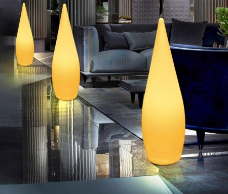 Светильник Капля 24х80 питание от 220, RGB