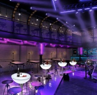 Комплект светящейся мебели Стол+2 стула V5