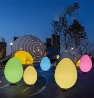 Светильник Яйцо 116х180 питание от АКБ, RGB Светильник Яйцо 116х180 питание от АКБ, RGB